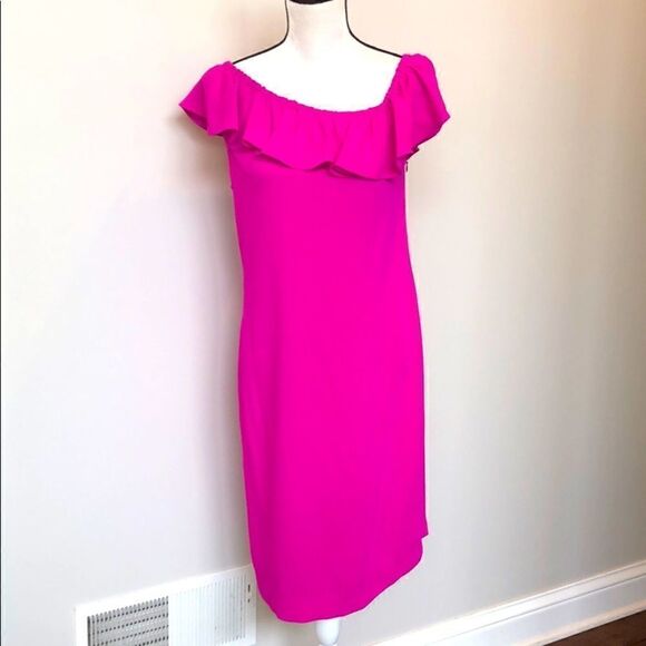 NWT Trina Turk magenta dress size 6 - Picture 1 of 7